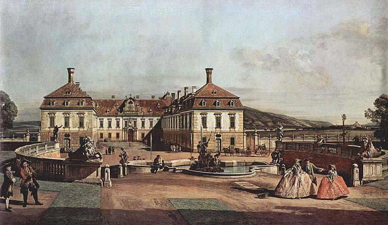 Das kaiserliche Lustschlob Schlobhof, Ehrenhofseite, Bernardo Bellotto
